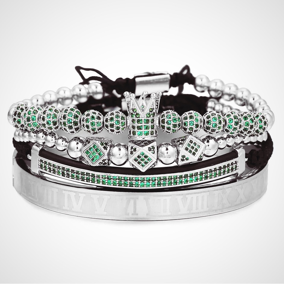 The Crown Jewels From “Ice By Ike”!!! Wear The Jewels Wear The Crown!(Slv/Green)